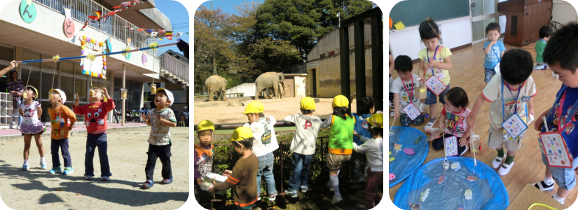 運動会,動物園,魚釣り